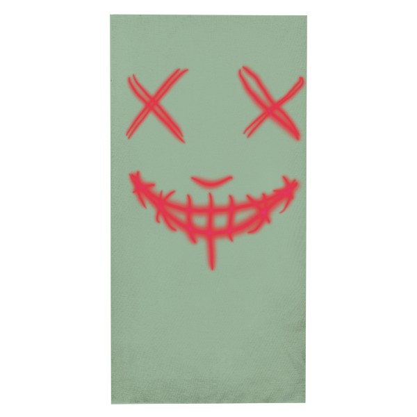 Nákrčník/bandana s potiskem červená maska - očista