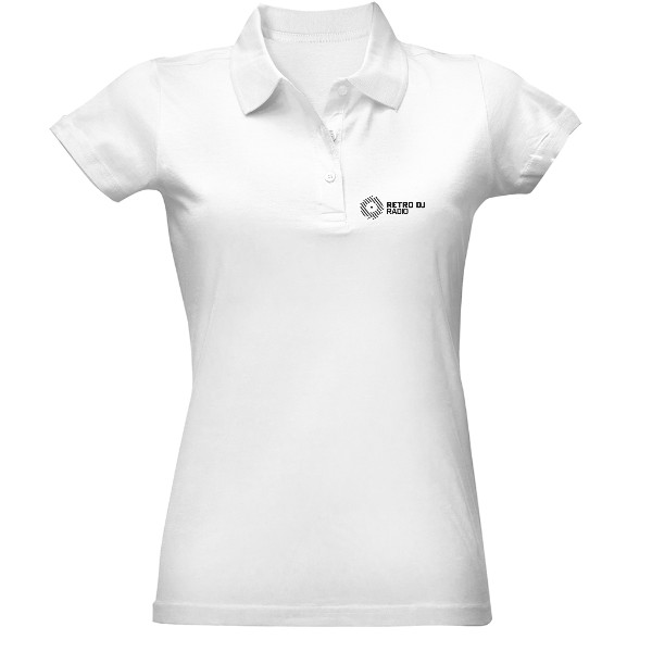 Dámská polokošile Cotton, bílá, malé černé logo