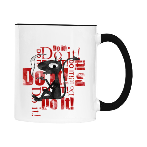 Hrnek malý barevný s potiskem Luci